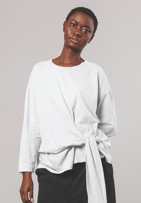 Religion Memory Knotted White Top