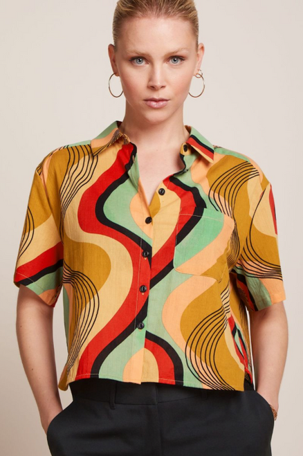 King Louie Harvest Yellow Evelina Blouse