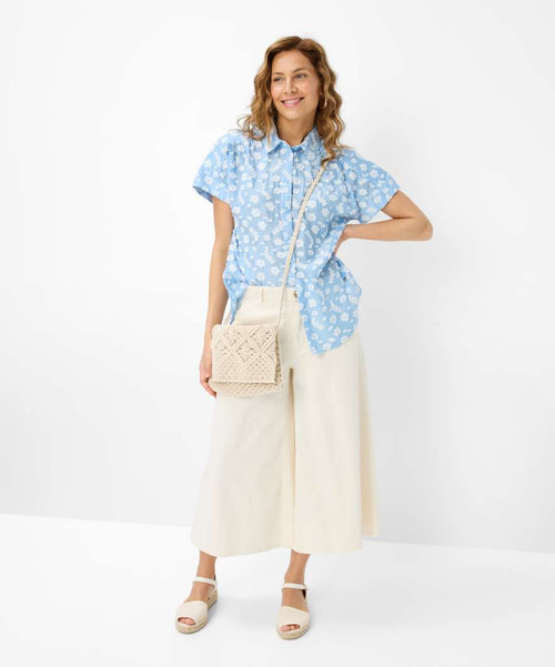Brax Melli Short Off White Denim Trousers