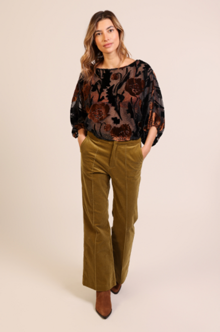 Traffic People Burnout Bloom Blouse Traffic People Burnout Bloom Blouse