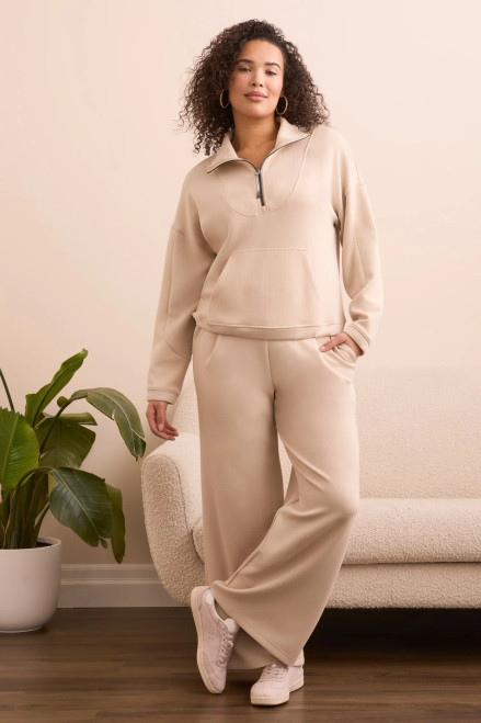 Tribal Sandstone Techno Lux Zipped Sweathshirt