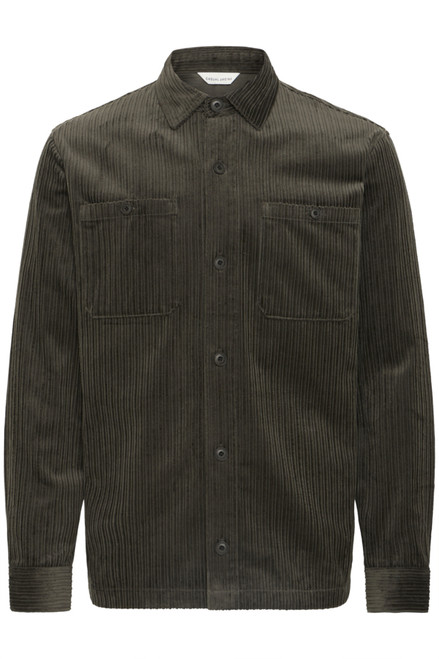 Casual Friday Nor  Black Ink Corduroy Overshirt