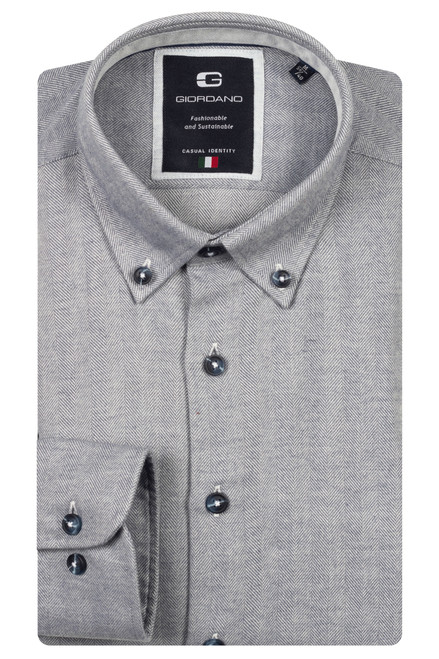 Giordano Loretto Soft Blue Button Down Collar Shirt