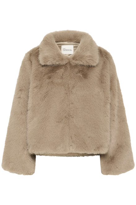 MEW Alexa Beige Faux Fur Jacket