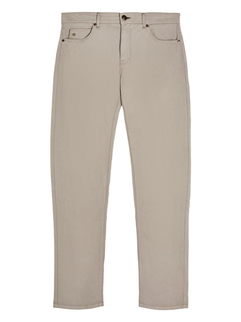 Sand Suede Touch Burton N Light Grey Modern Fit Chinos