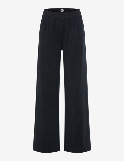 Brax Maine Navy Pinstripe Trousers