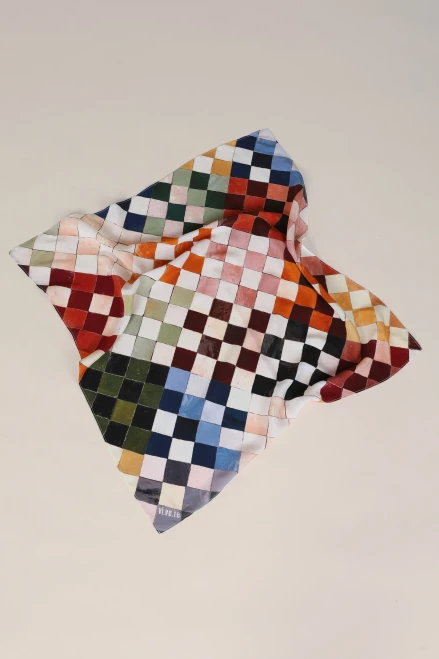 VIVERE Mosaic Silk Scarf