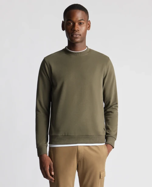Remus Uomo Green Crew Neck Sweatshirt