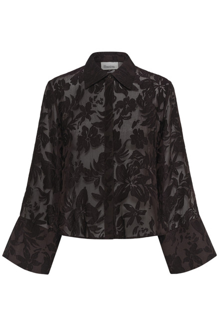MEW Enya Chocolate Plum Lace Shirt