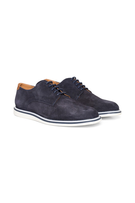 Matinique Dark Navy Suede Shoes