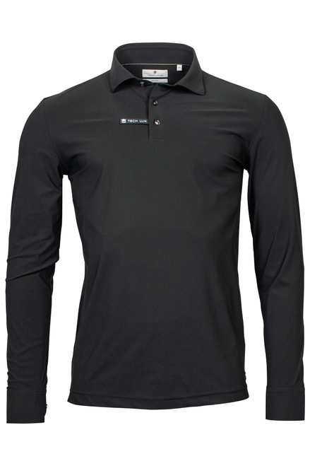 Thomas Maine Dark Navy Long Sleeve Sport Polo