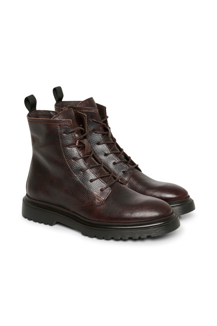 Matinique Mens Brown Side Zip Lace Boots