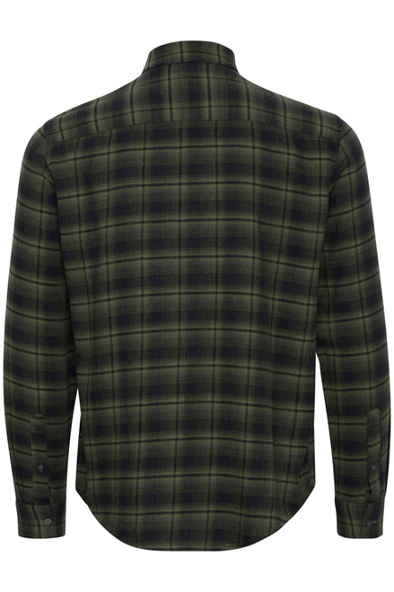 Casual Friday Anton Cypress Melang Shadow Checked Shirt