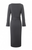 Ana Alcazar Grey Midi Long Sleeve Dress with Belt