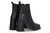 Alpe Black Leather Ankle Boot