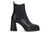 Alpe Black Leather Ankle Boot