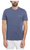 PENGUIN EMBROIDERED PETE T-SHIRT IN BLUE INDIGO