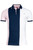 Giordano Colourblock Pink/Navy/White Polo