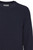 Casual Friday Karl Dark Navy Cotton Structured Crew Neck Knit