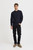 Casual Friday Karl Dark Navy Cotton Structured Crew Neck Knit