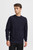 Casual Friday Karl Dark Navy Cotton Structured Crew Neck Knit