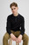 Casual Friday Karl Dark Navy Cotton Two Tone Knit