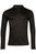 Thomas Maine Long Sleeve Black Liquid Cotton Polo