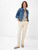 Brax Maron Eggshell Lurex Boucle Fashion Trousers