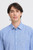 Casual Friday Andre Blue Wide Stripe Linen Mix LS Shirt
