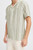 Casual Friday Isak Green Striped Linen Mix Short Sleeve Shirt