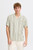 Casual Friday Isak Green Striped Linen Mix Short Sleeve Shirt