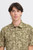 Casual Friday Beige Leaf Print Short Sleeve Shirt