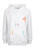 Grace White Colour Stitches Back Print Hoody