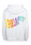 Grace White Colour Stitches Back Print Hoody