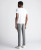 REMUS UOMO Tapered Fit White Cotton-Stretch T-Shirt