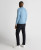 REMUS UOMO Tapered Fit Sky Blue Half Zip Cotton Sweater