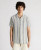 REMUS UOMO Tapered Fit Navy/White Cotton Striped Shirt