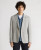 REMUS UOMO Antoni Light Grey Slim Fit Jersey Stretch Blazer