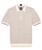 Guide London Ivory/Navy Short Sleeve Textured Knit with Zip