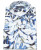 Guide London White/Blue Distorted Print Textured Shirt