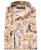 Guide London Beige Abstract Print Soft Linen/Cotton Blend Shirt