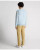 REMUS UOMO Light Blue Log Sleeve Casual Top