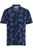 Casual Friday Aaron Navy Leaf Print Towelling Shirt