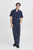 Casual Friday Aaron Navy Leaf Print Towelling Shirt