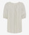 Brax Viva Beige Stripe Linen Mix Short Sleeve Blouse