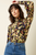 King Louie Ricky Rumble Print Turtle Neck Top