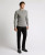 Remus Uomo Grey Merino Wool Blend Knit Polo