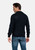 Baileys Navy 1/2 Zip Front Top Half Cable Knit Jumper