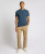 Remus Uomo Tapered Fit Petrol Blue Cotton-Stretch T Shirt