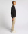Remus Uomo Black Contrast Collar Cotton-Stretch Polo